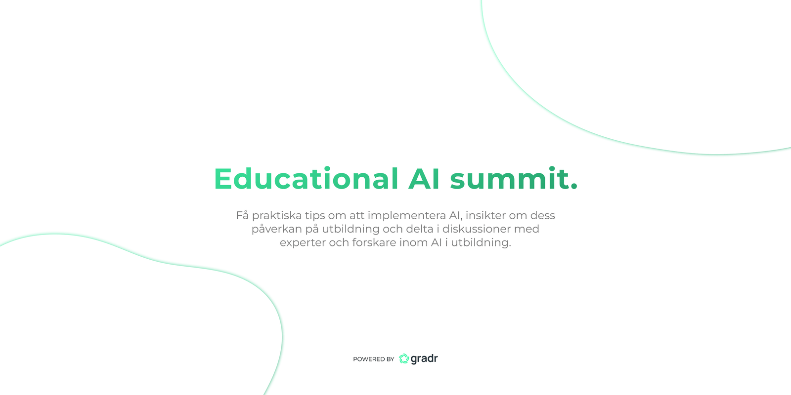 Educational AI Summit – First ever educational AI event in Sweden